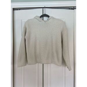 Barefoot Dreams Women's Ivory Oversized Hoodie Jacket with Hood